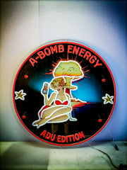 *PREORDER* A-Bomb Energy 'Blackout Cherry Babe' Neon Sign | 2ft LED