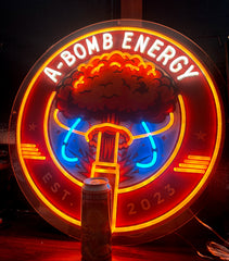 A-Bomb Energy ‘Command Glow’ Neon Sign – 2ft LED Logo
