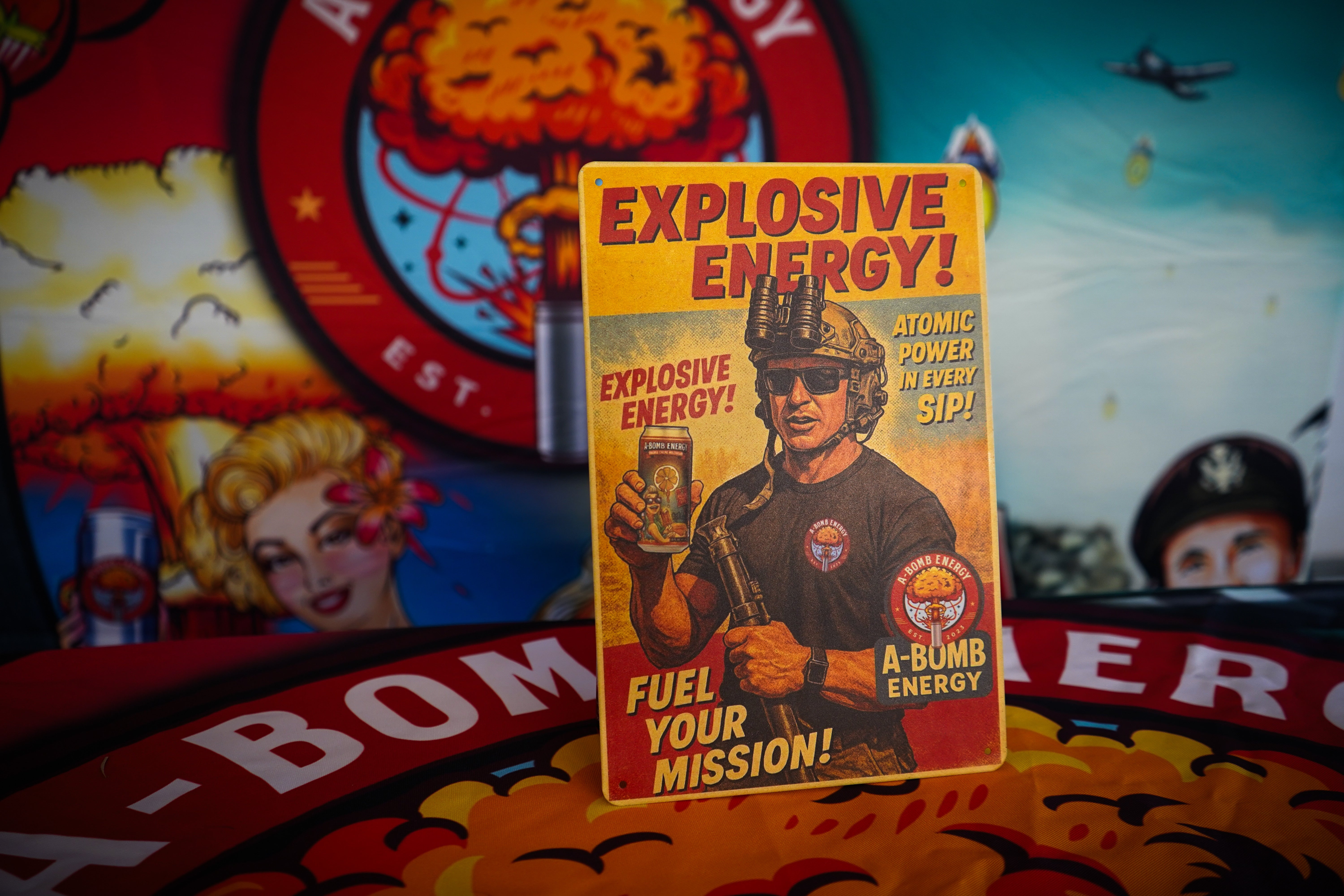Original Atomic CEO Metal Sign Secondary image