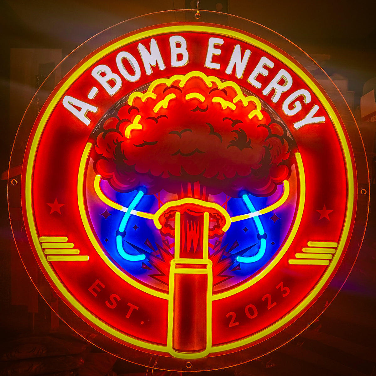 A-Bomb Energy ‘Command Glow’ Neon Sign – 2ft LED Logo