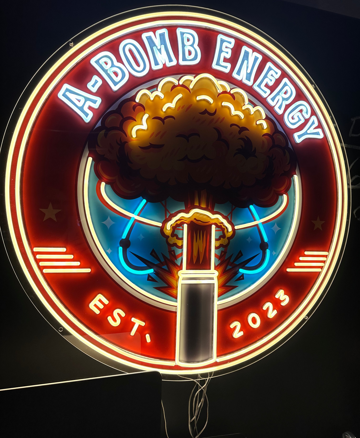 A-Bomb Energy ‘Command Glow’ Neon Sign – 3ft LED Logo