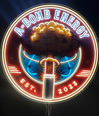A-Bomb Energy ‘Command Glow’ Neon Sign – 3ft LED Logo