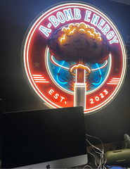 A-Bomb Energy ‘Command Glow’ Neon Sign – 3ft LED Logo