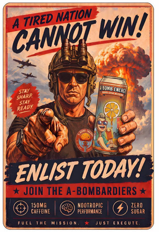 ENLIST TODAY! Metal Sign (PREORDER)