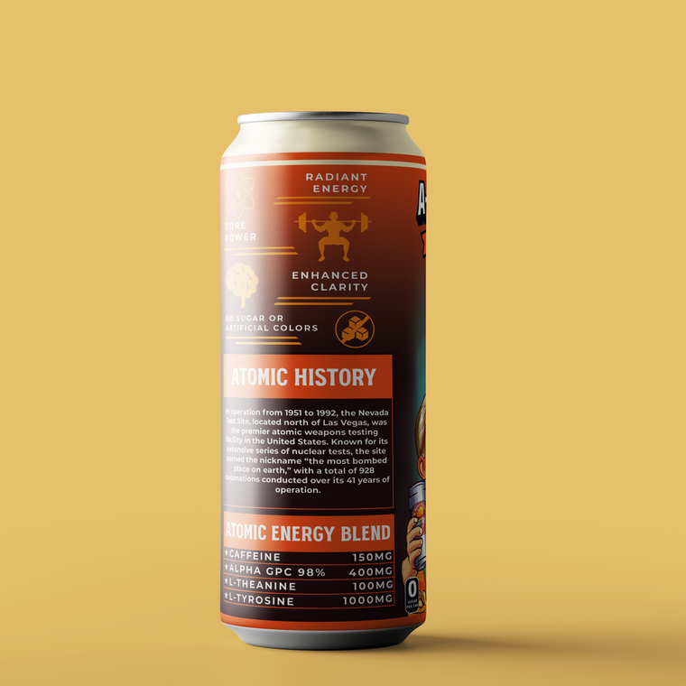 Back of the Orange Creme Meltdown (12-Pack) can showing the ingredient blend