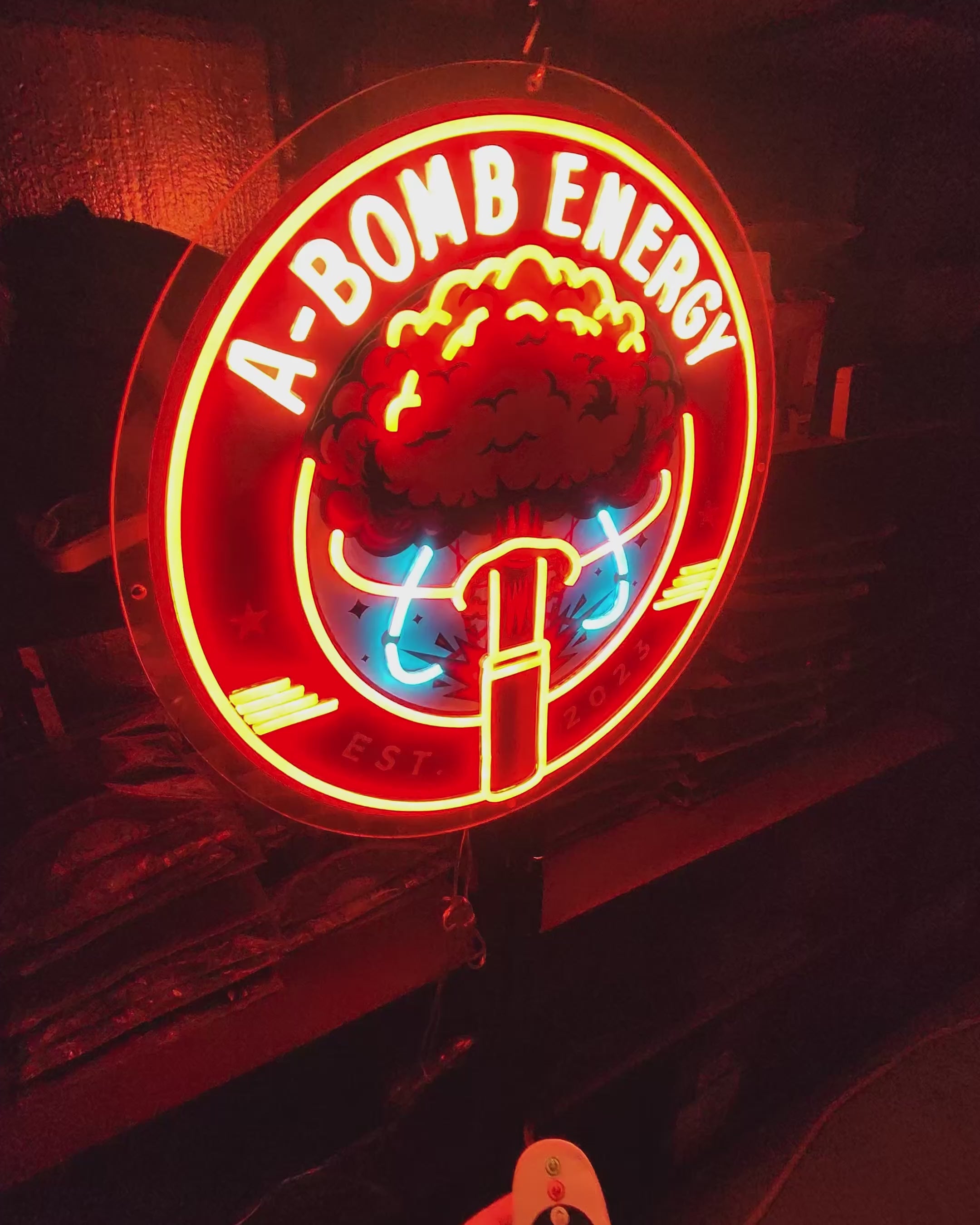 A-Bomb Energy ‘Command Glow’ Neon Sign – 2ft LED Logo