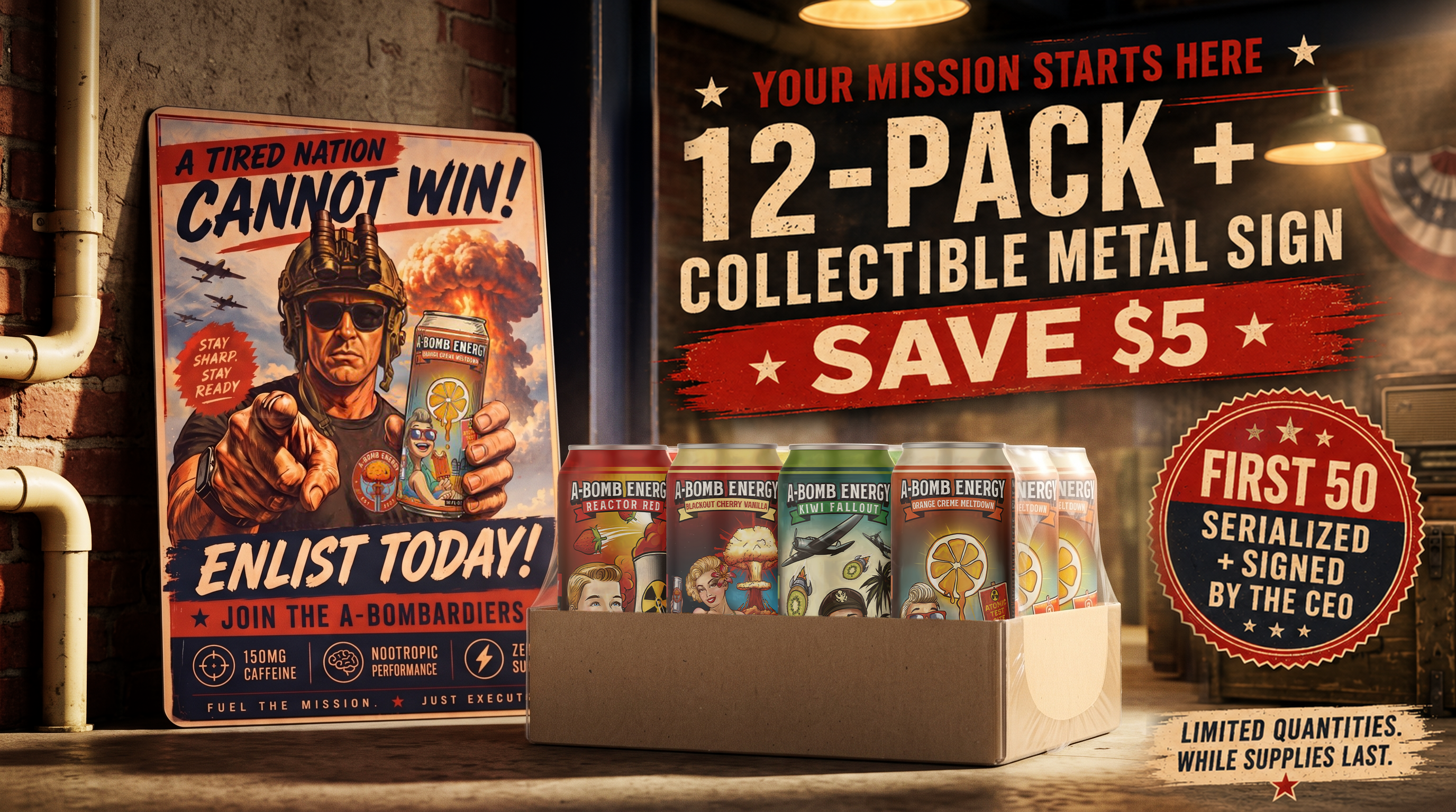 ENLIST TODAY! Metal Sign Secondary image